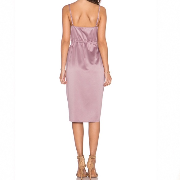 SLEEVELESS MAUVE SLIP DRESS - Picture 4 of 9